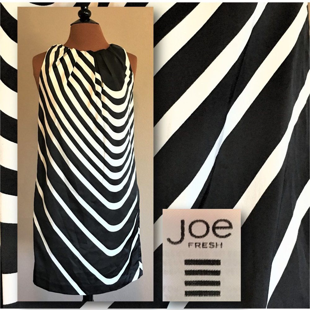 JOE FRESH Silky Geometric Tunic Dress  |  Size S/P